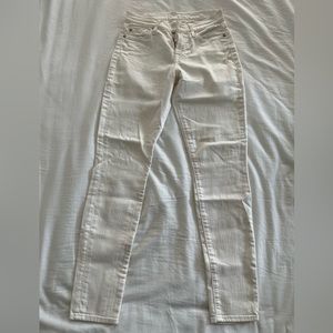 7 For All Mankind White Jeans